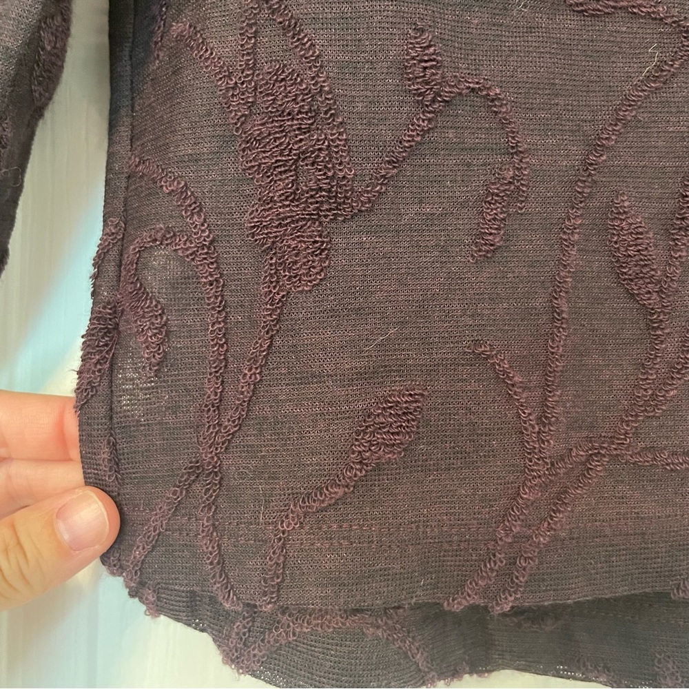 Johnny Was Deep Purple Cardigan & Tank Top Set - Picture 3 of 11